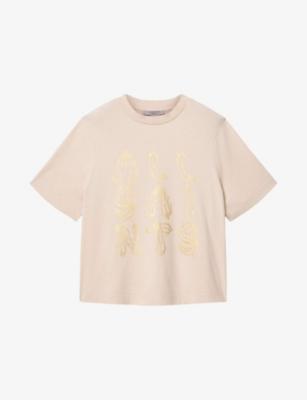 Ella Lisa Logo-Print Cotton T-Shirt by ALLSAINTS