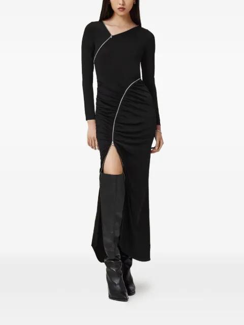 Elsie zip-detail midi dress by ALLSAINTS