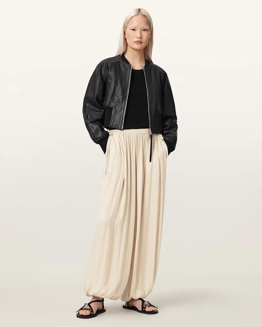 Eshe Baggy Fit Satin Trousers by ALLSAINTS