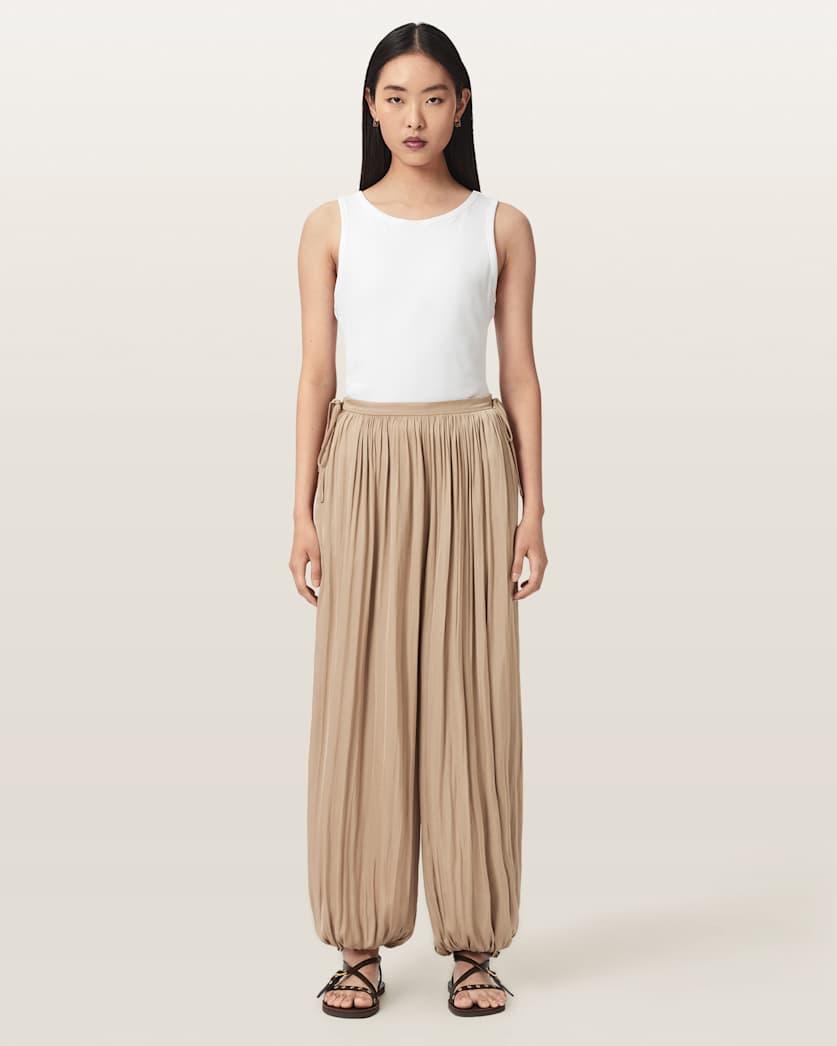 Eshe Loose Fit Satin Trousers by ALLSAINTS