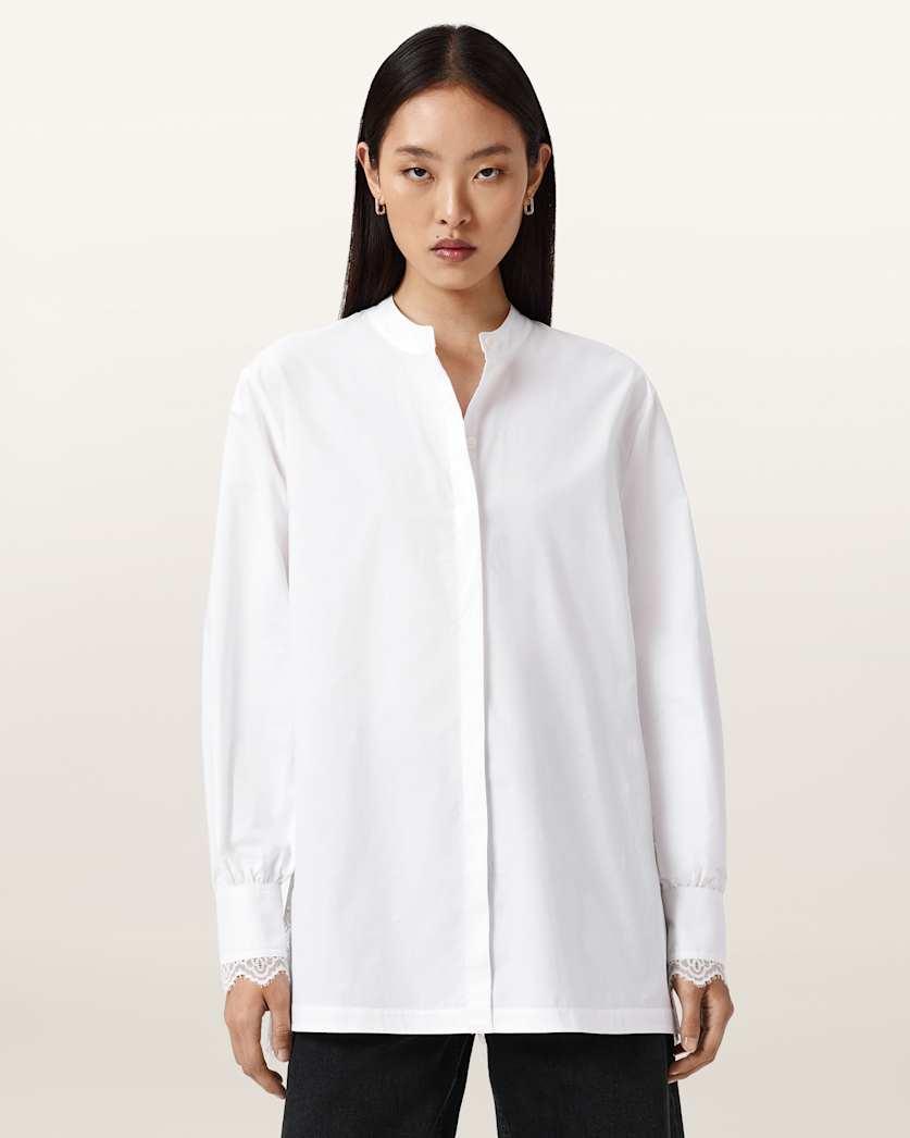 Ethel Lace Trim Shirt by ALLSAINTS