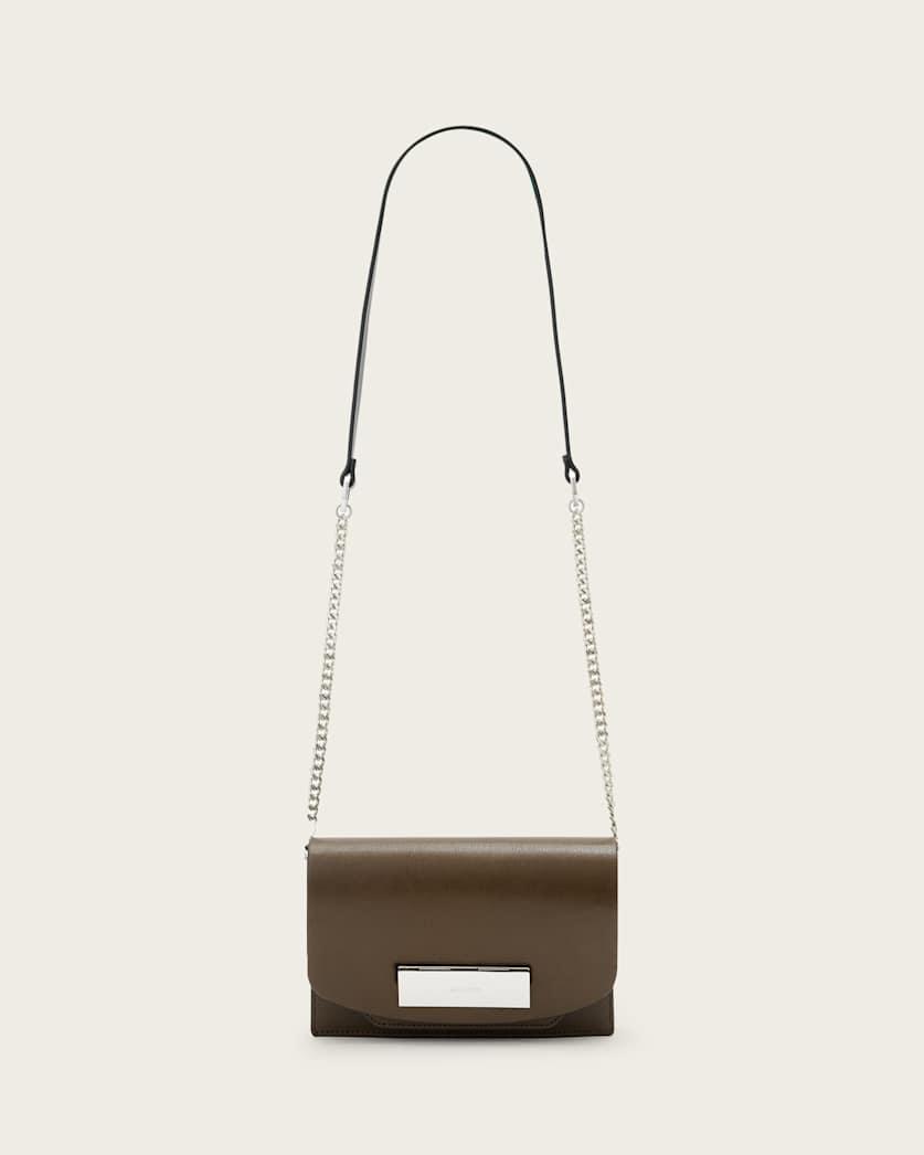Etta Leather Clutch by ALLSAINTS