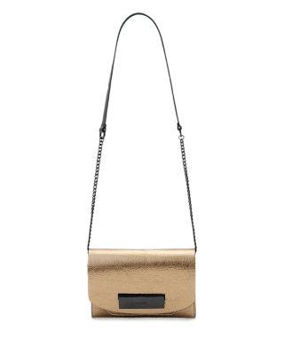 Etta Leather Crossbody Clutch by ALLSAINTS