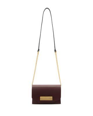 Etta Small Leather Clutch Bag by ALLSAINTS