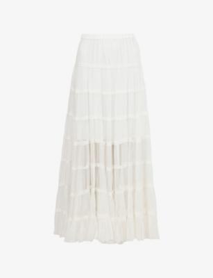 Eva Elasticated-Waist Woven Maxi Skirt by ALLSAINTS