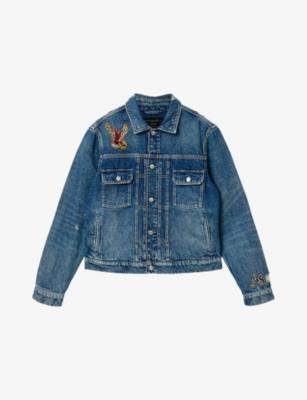 Exile Bird-Patch Denim Jacket by ALLSAINTS