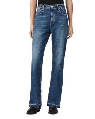 Fable High Rise Bootcut Jeans in Mid Indigo by ALLSAINTS
