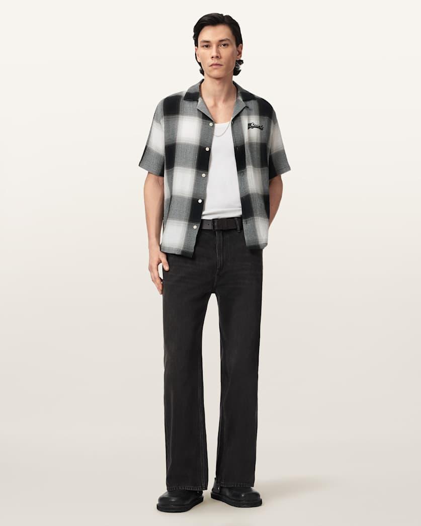 Fade Out Short Sleeve Check Shirt by ALLSAINTS
