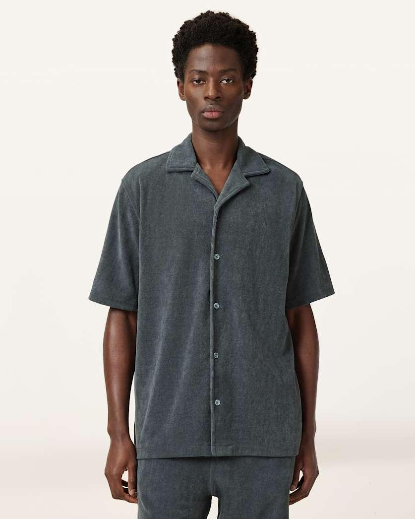 Felix Relaxed Towel Short Sleeve Ramskull Shirt by ALLSAINTS
