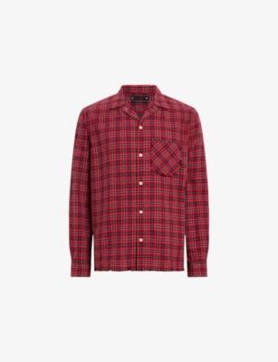Felix Resort-Collar Checked Cotton Shirt by ALLSAINTS