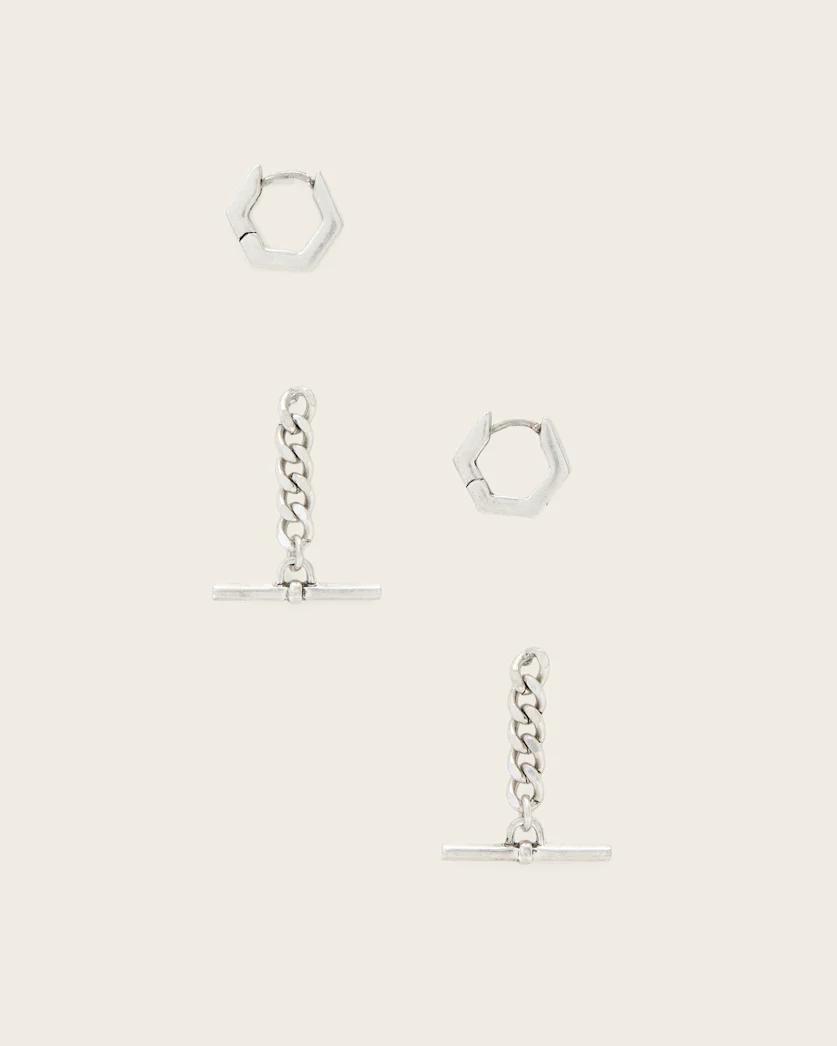 Fern Multi Chain Earring Set by ALLSAINTS
