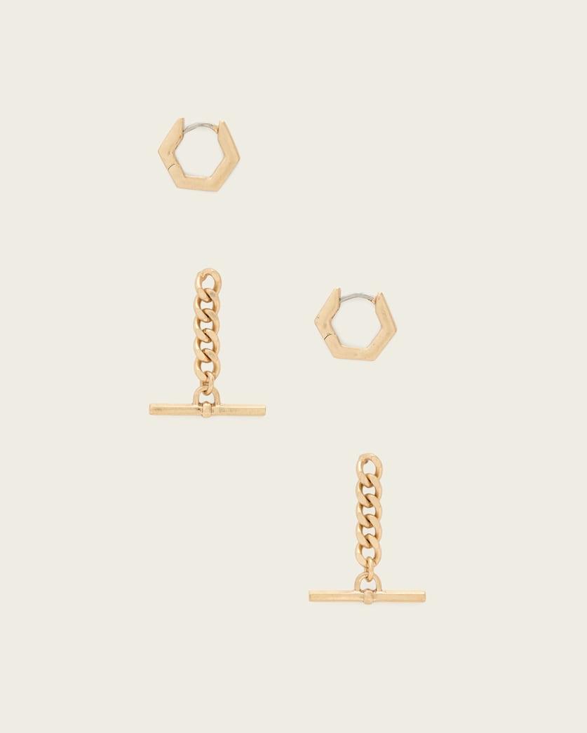 Fern Multi Chain Earring Set by ALLSAINTS
