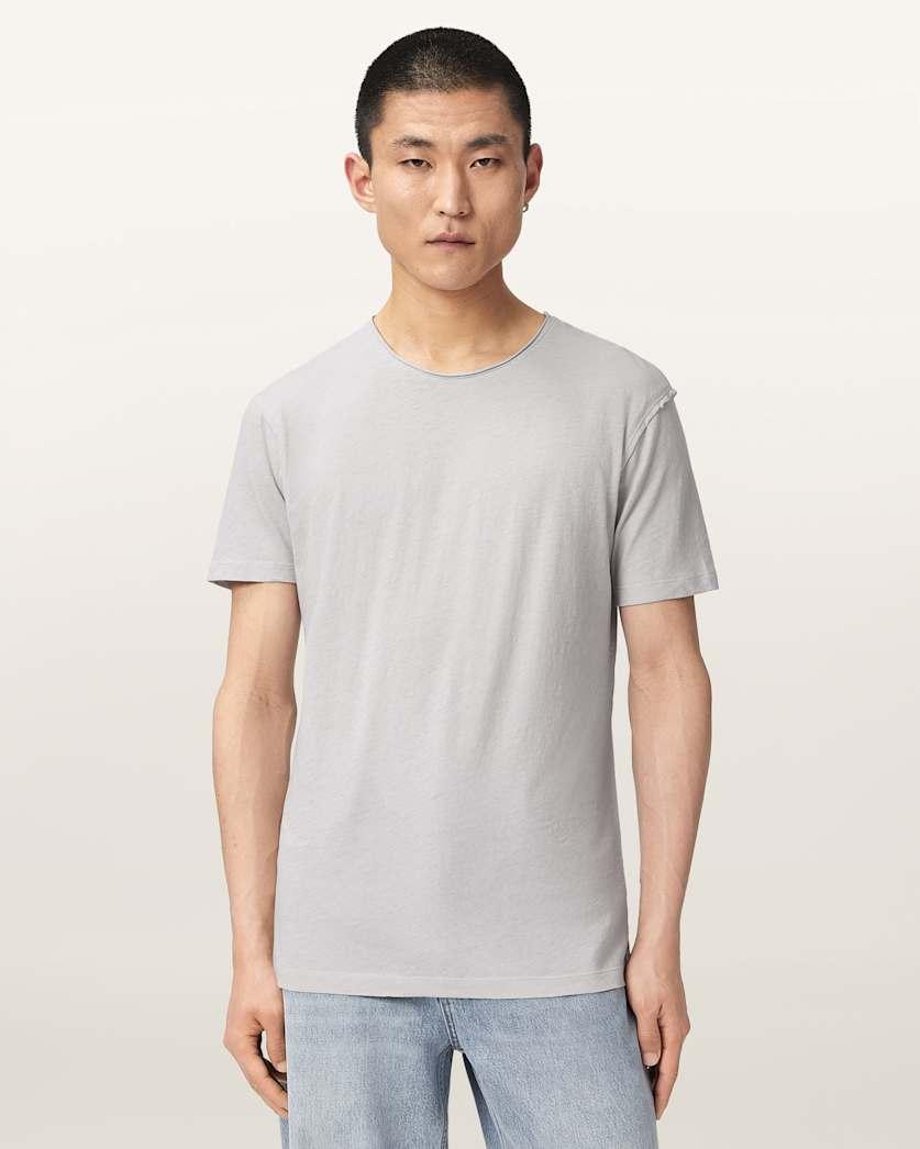 Figure Crew Neck Raw Edge T-Shirt by ALLSAINTS