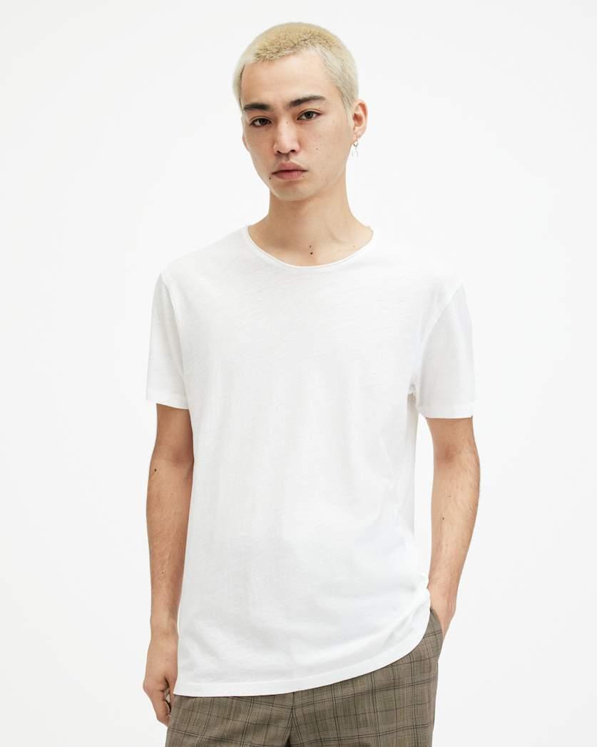 Figure Crew Neck Raw Edge T-Shirt by ALLSAINTS