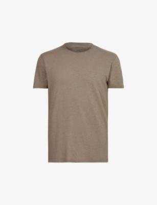 Figure raw-edged organic-cotton T-shirt by ALLSAINTS