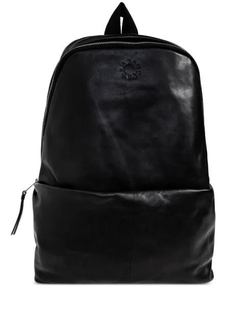 Finn logo-embossed leather backpack by ALLSAINTS