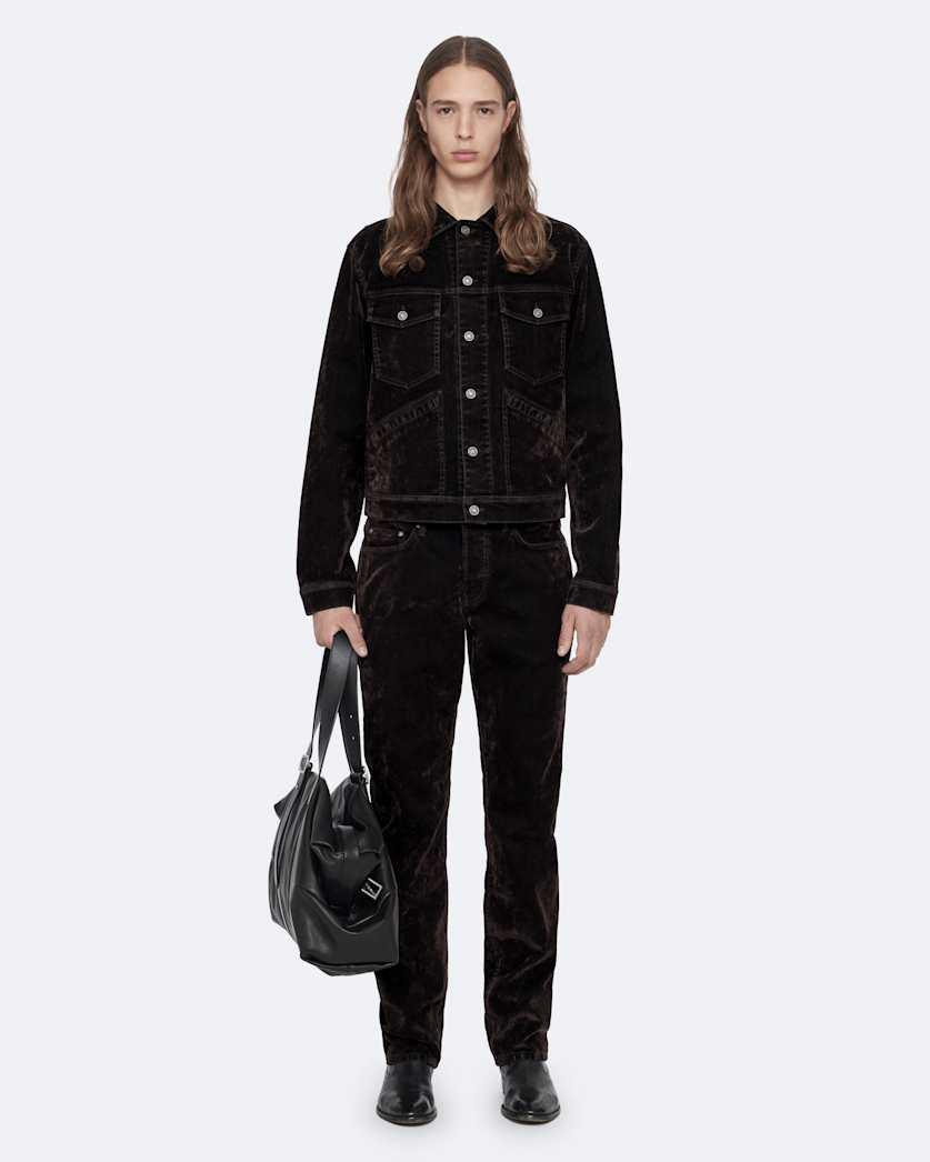Flocked Denim Trucker Jacket by ALLSAINTS