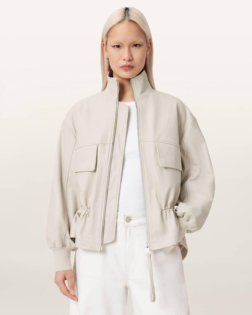 Flor Leather Jacket by ALLSAINTS