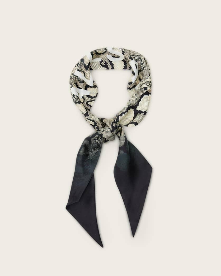 Flow Snake Print Logo Headscarf by ALLSAINTS