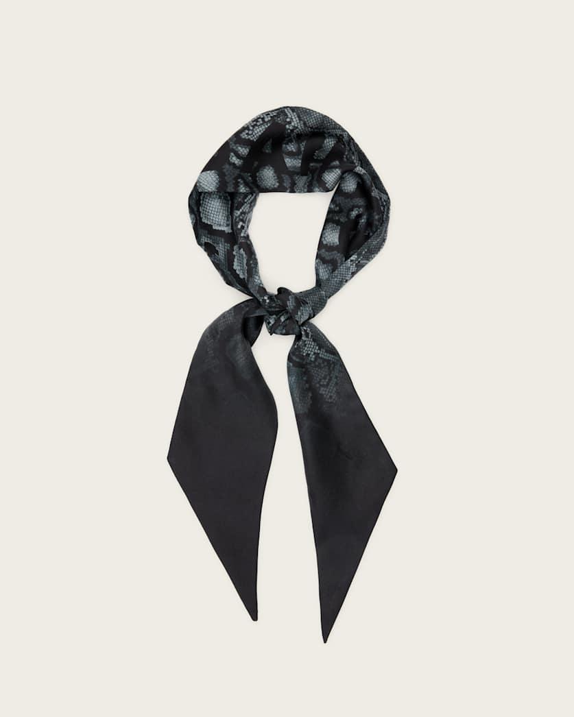 Flow Snake Print Logo Headscarf by ALLSAINTS
