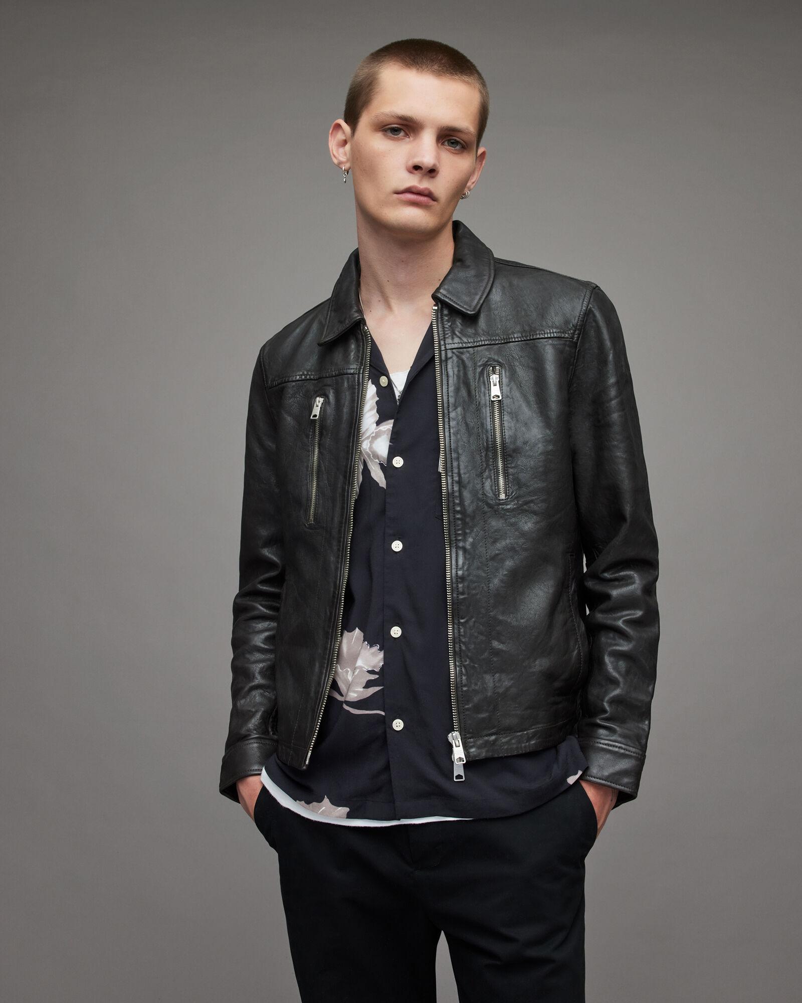 Foster Leather Jacket by ALLSAINTS