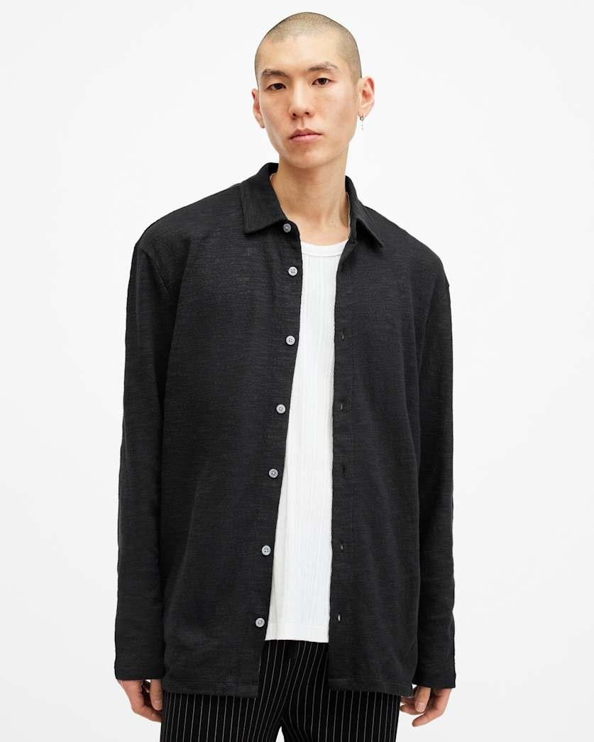 Foster Oversized Polo Shirt by ALLSAINTS