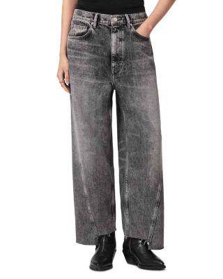 Fox Mid Rise Loose Jeans in Vintage Black by ALLSAINTS