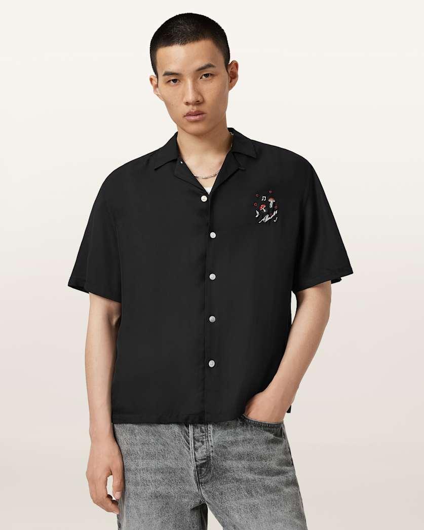 Fungi Embroidered Short Sleeve Shirt by ALLSAINTS