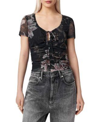 Gabby Mesh Top by ALLSAINTS