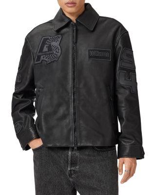 Garrison Patch Leather Jacket by ALLSAINTS