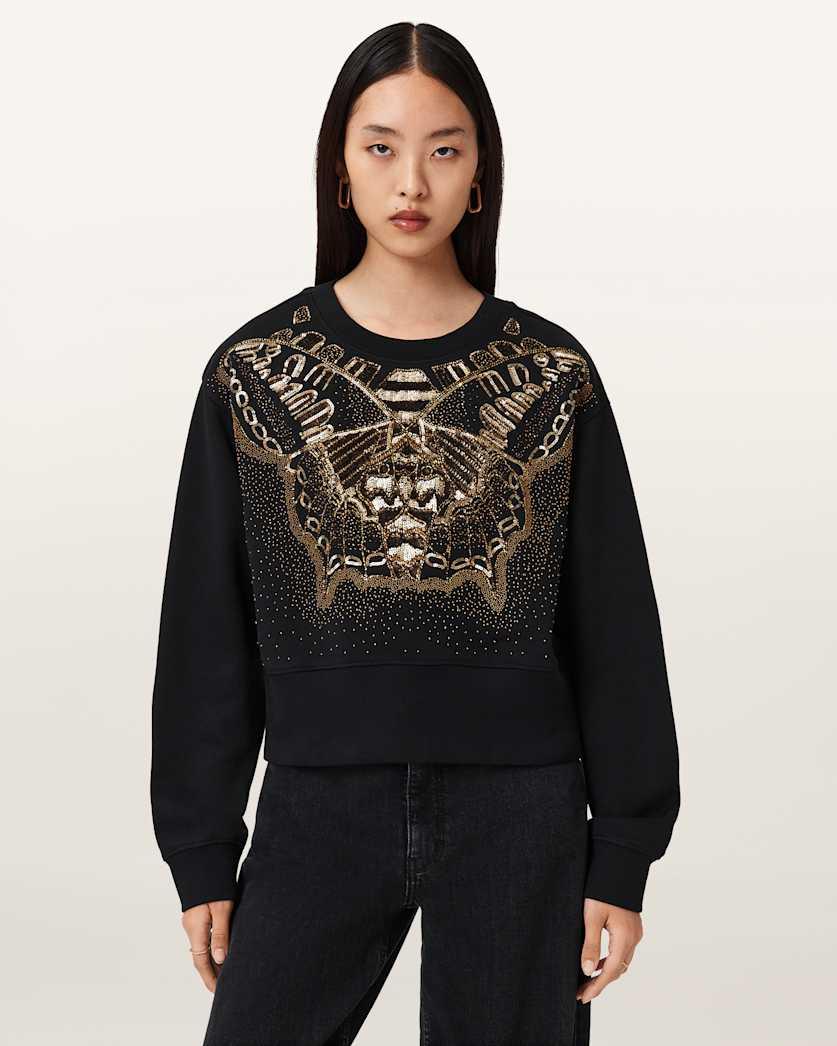 Glide Separo Embellished Sweatshirt by ALLSAINTS