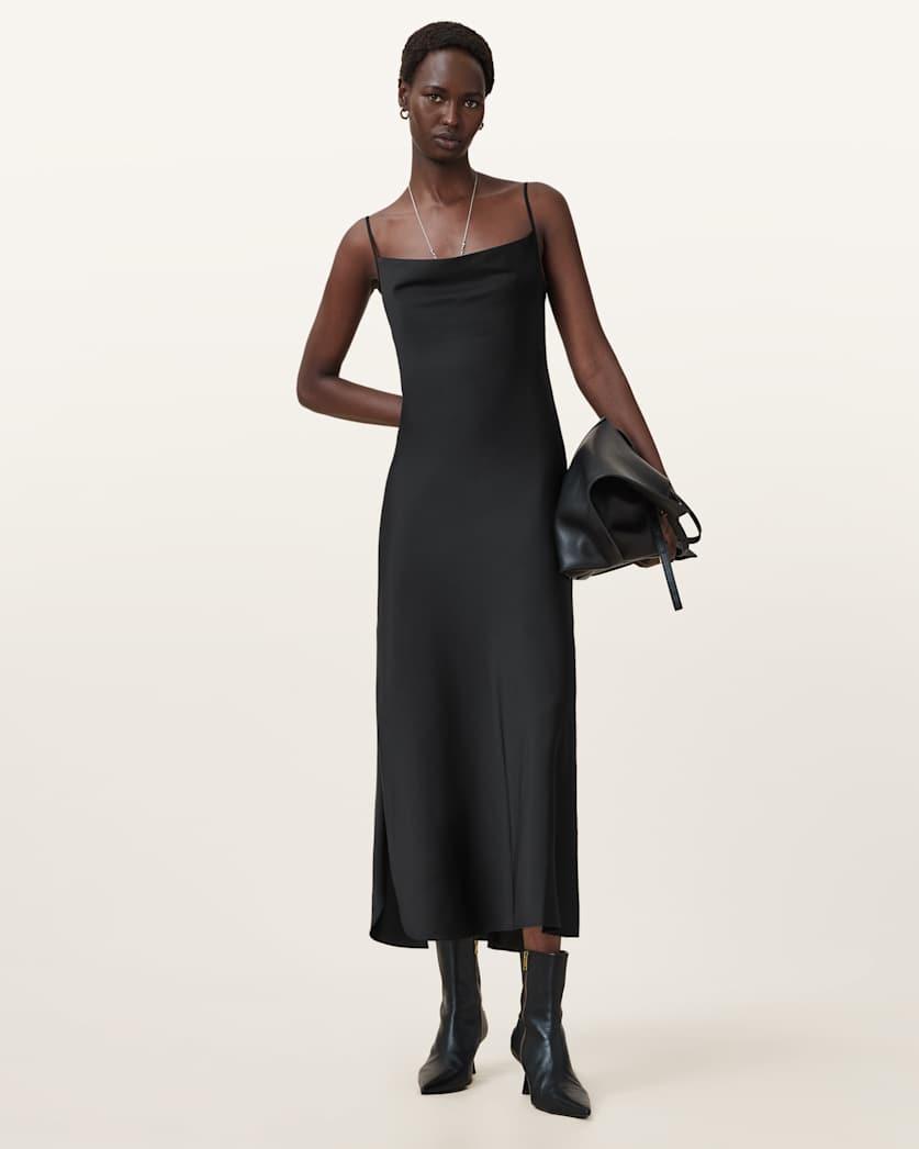 Hadley Slim Fit Midi Dress by ALLSAINTS