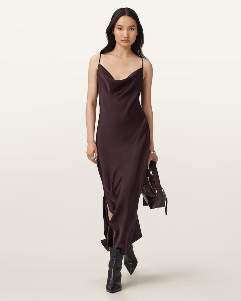Hadley Slim Fit Midi Dress by ALLSAINTS