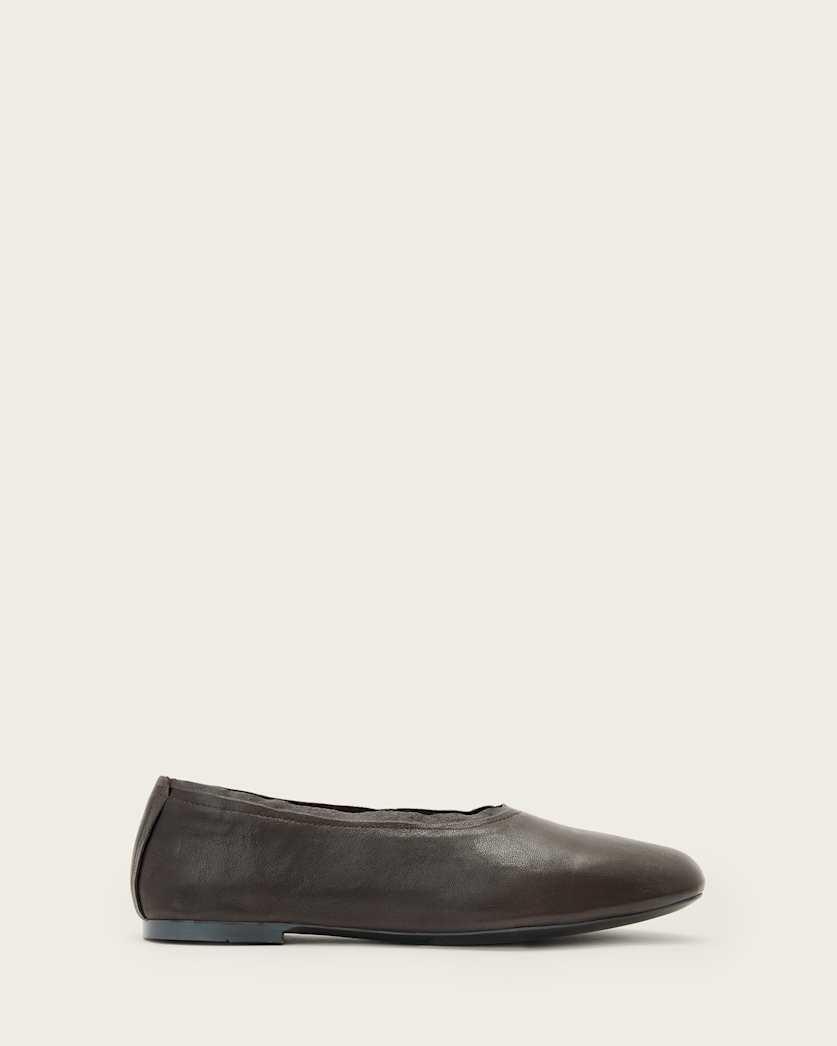 Hailee Leather Ballet Flats by ALLSAINTS