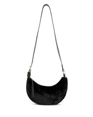 Half Moon Shearling Shoulder Bag by ALLSAINTS