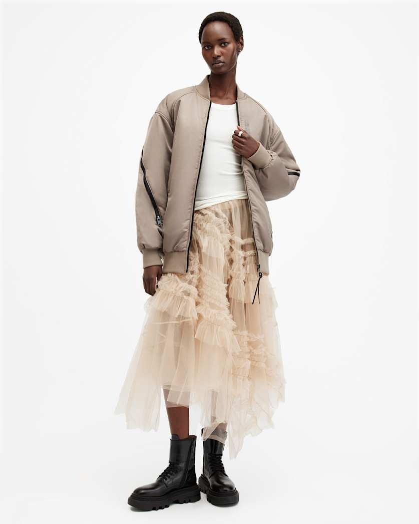 Hanaa Oversized Bomber Jacket by ALLSAINTS