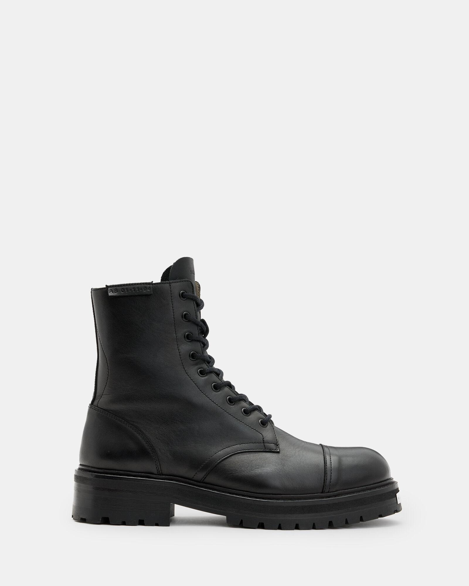 Hank Chunky Leather Boots by ALLSAINTS