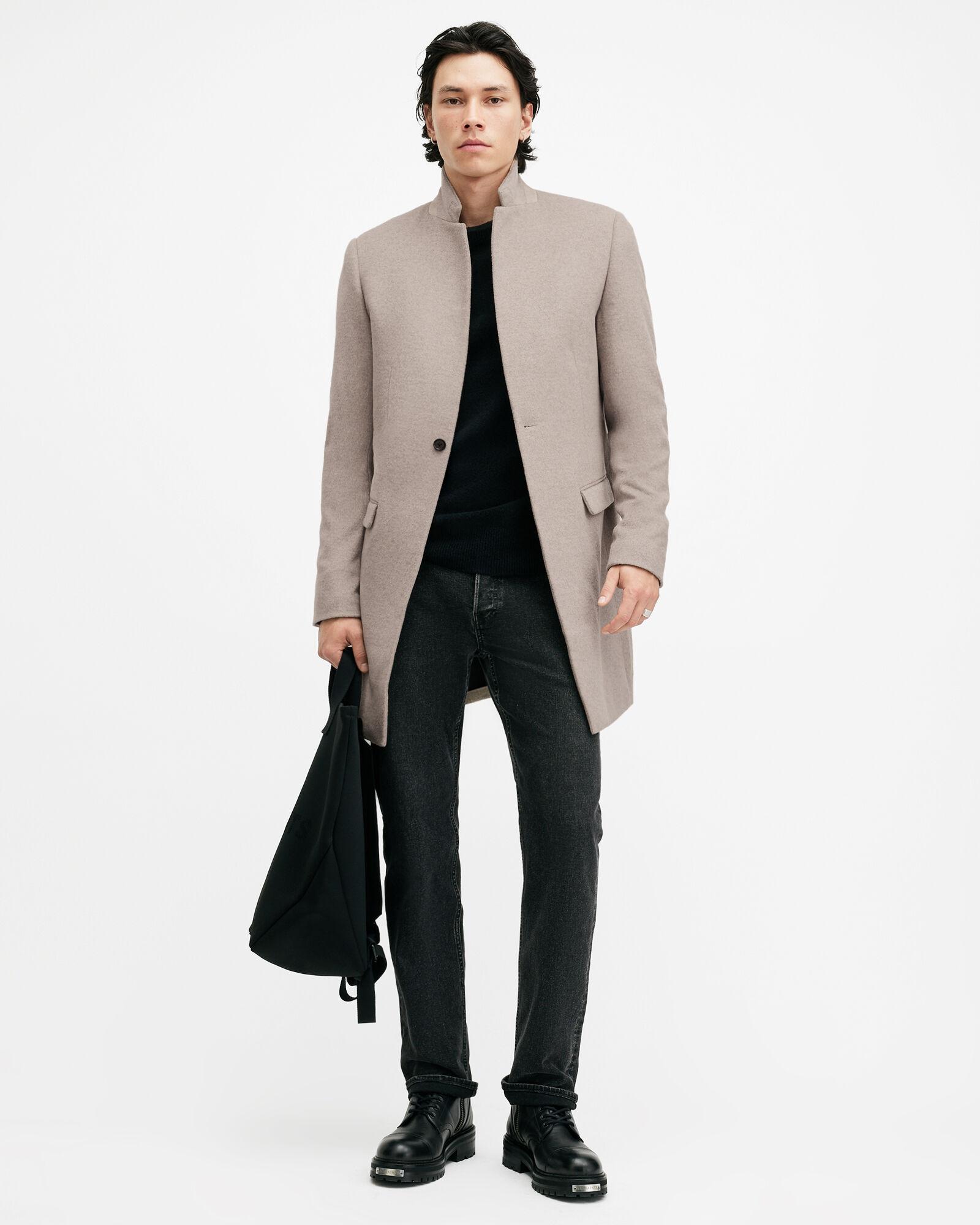 Hargrove Slim Fit Wool Blend Coat by ALLSAINTS