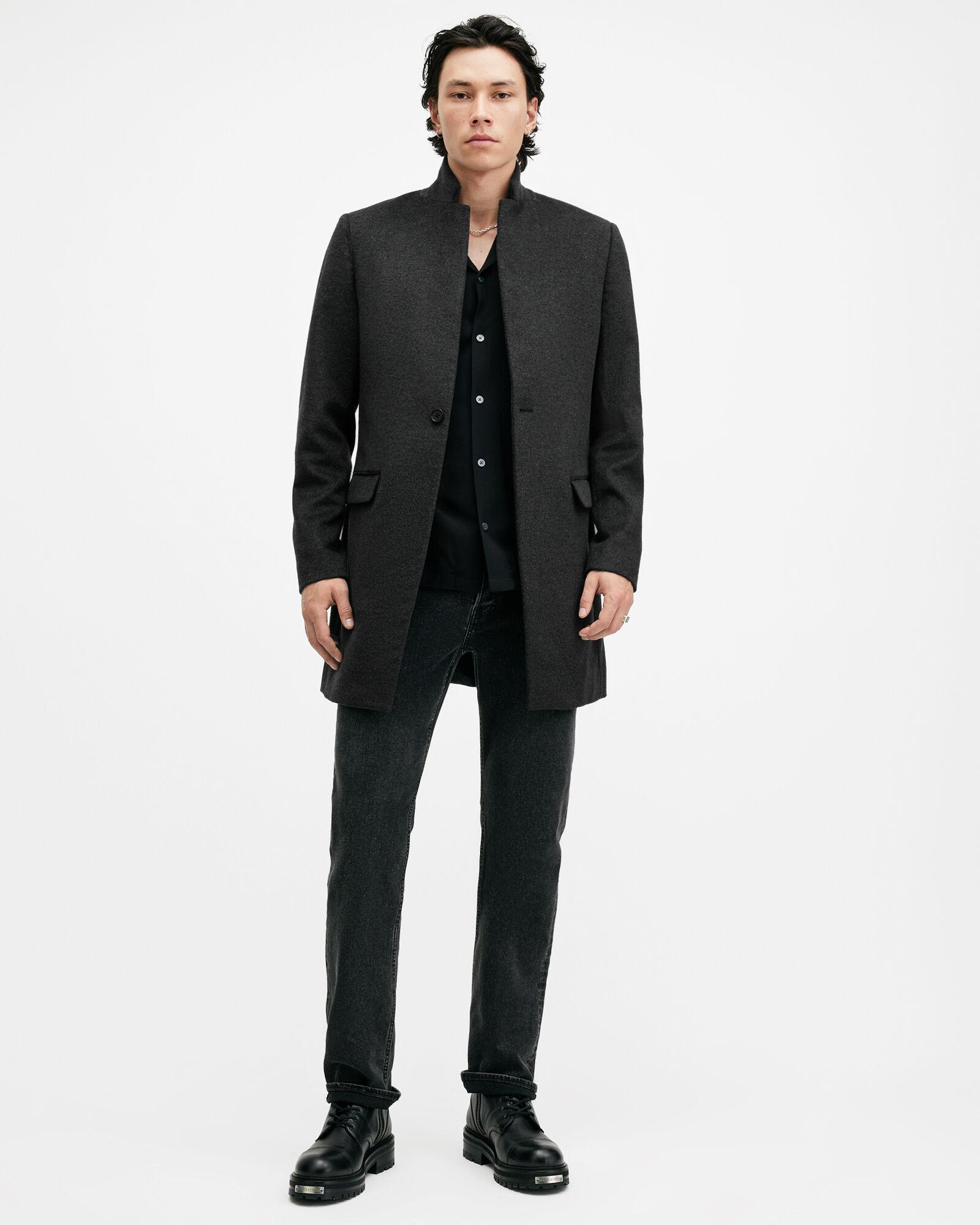 Hargrove Slim Fit Wool Blend Coat by ALLSAINTS