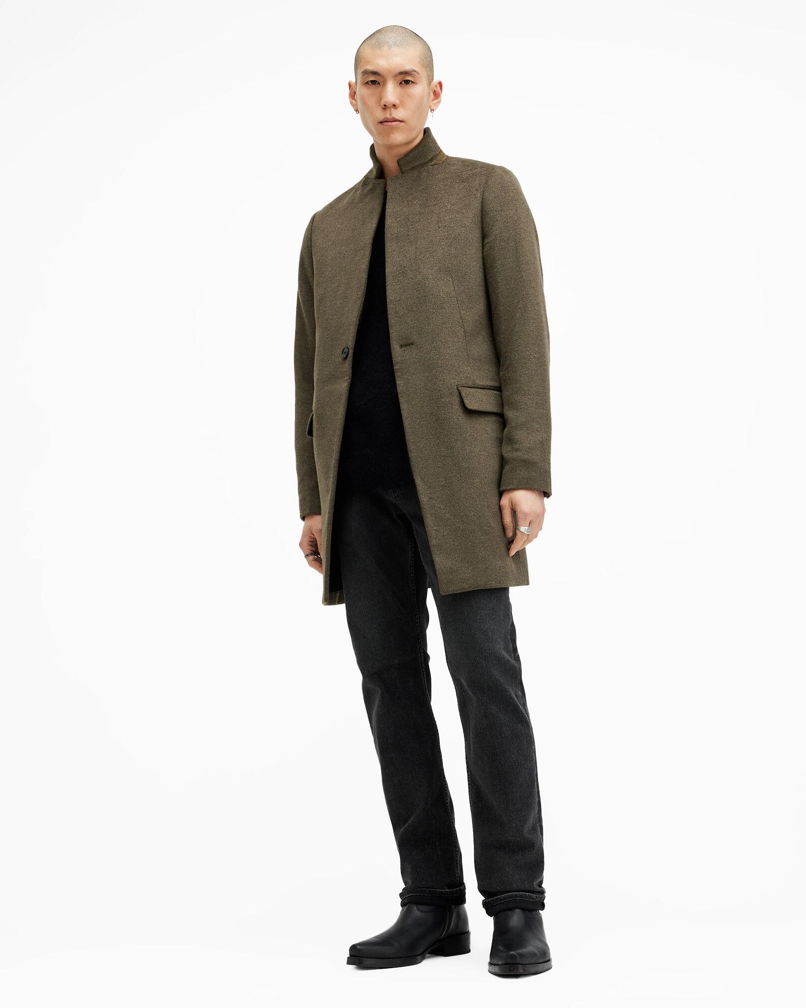 Hargrove Slim Fit Wool Blend Coat by ALLSAINTS
