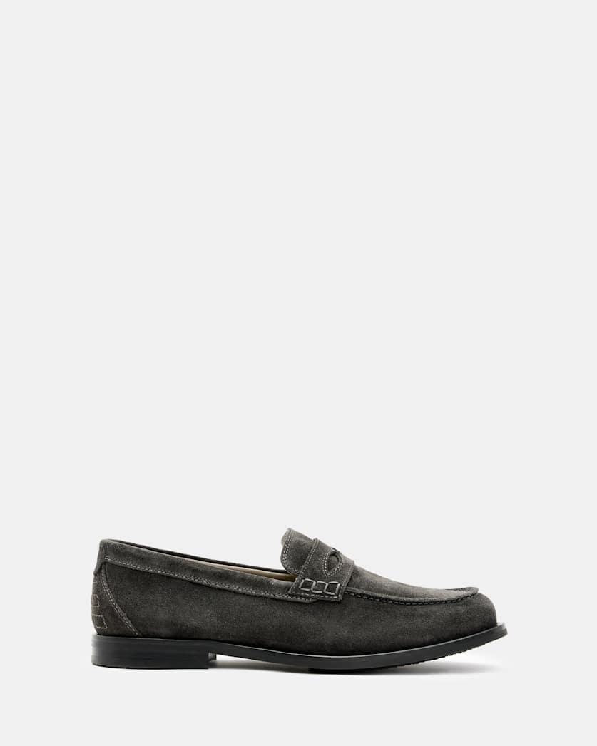 Harmon Western Suede Loafer Shoes by ALLSAINTS