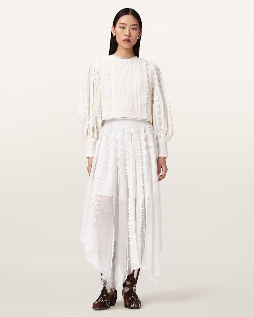 Hart Lace Embroidered Top by ALLSAINTS