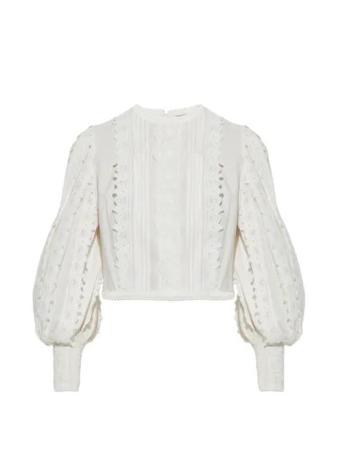 Hart balloon-sleeve lace top by ALLSAINTS