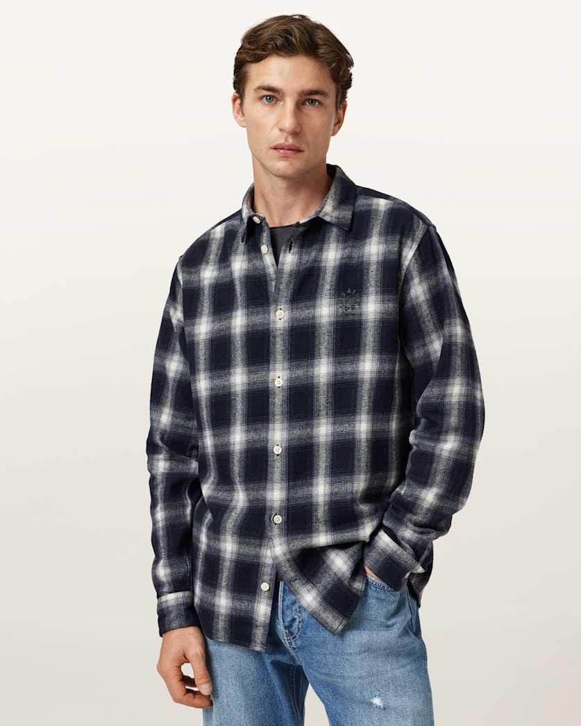 Haven Check Long Sleeve Shirt by ALLSAINTS