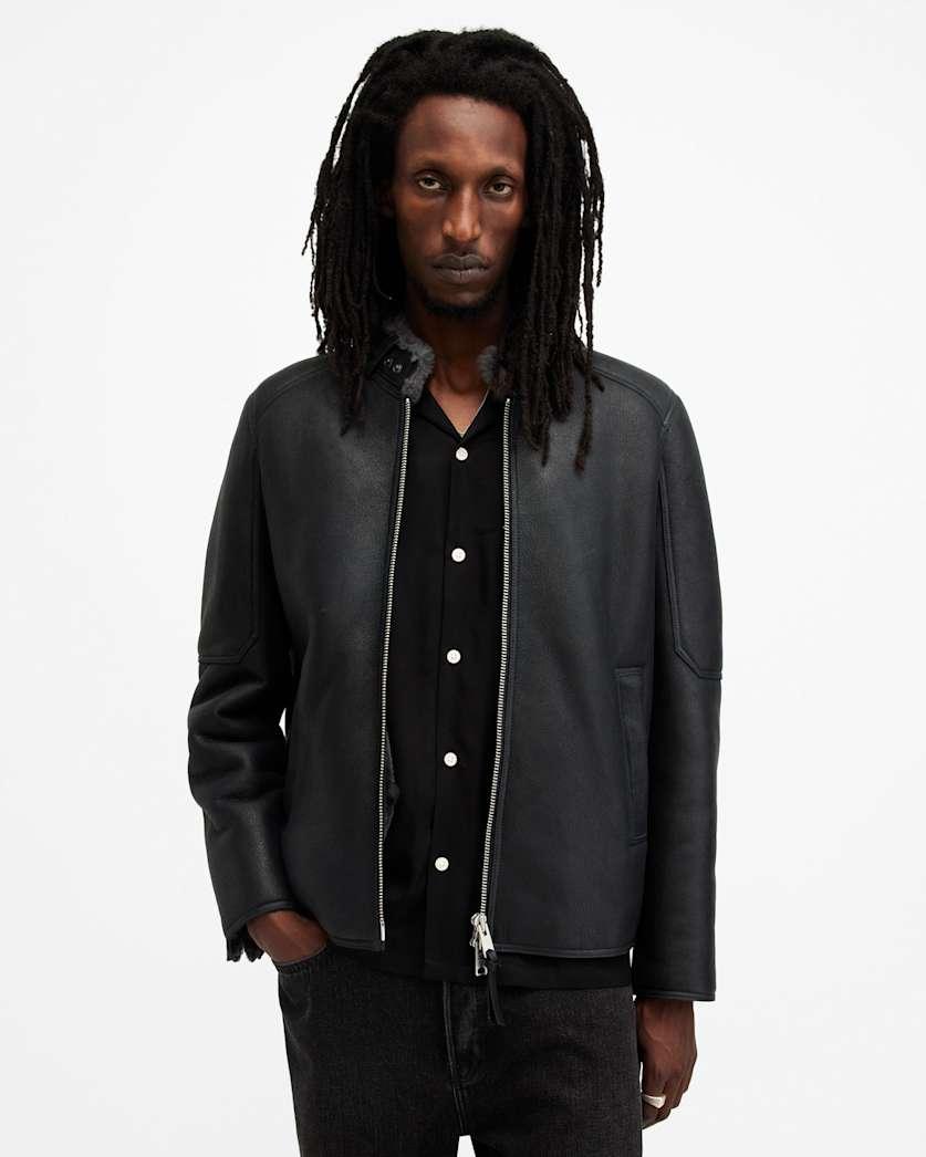 Hayward Shearling Relaxed Fit Jacket by ALLSAINTS