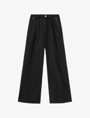 Haze Pleat Wide-Leg Denim-Blend Jeans by ALLSAINTS