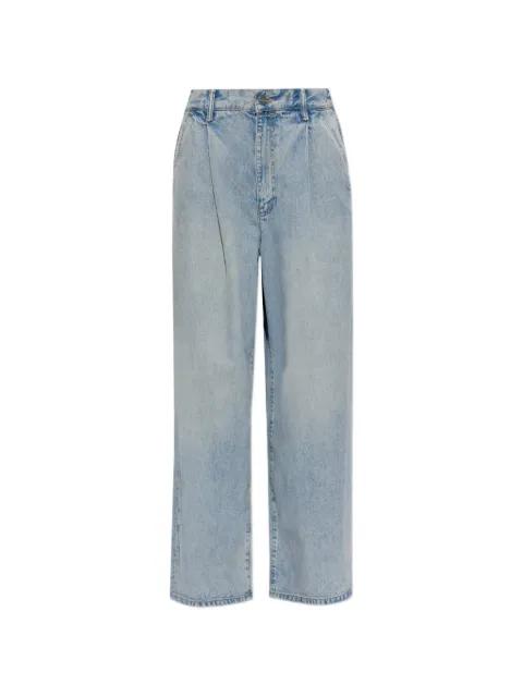 Haze pleated high-waisted jeans by ALLSAINTS