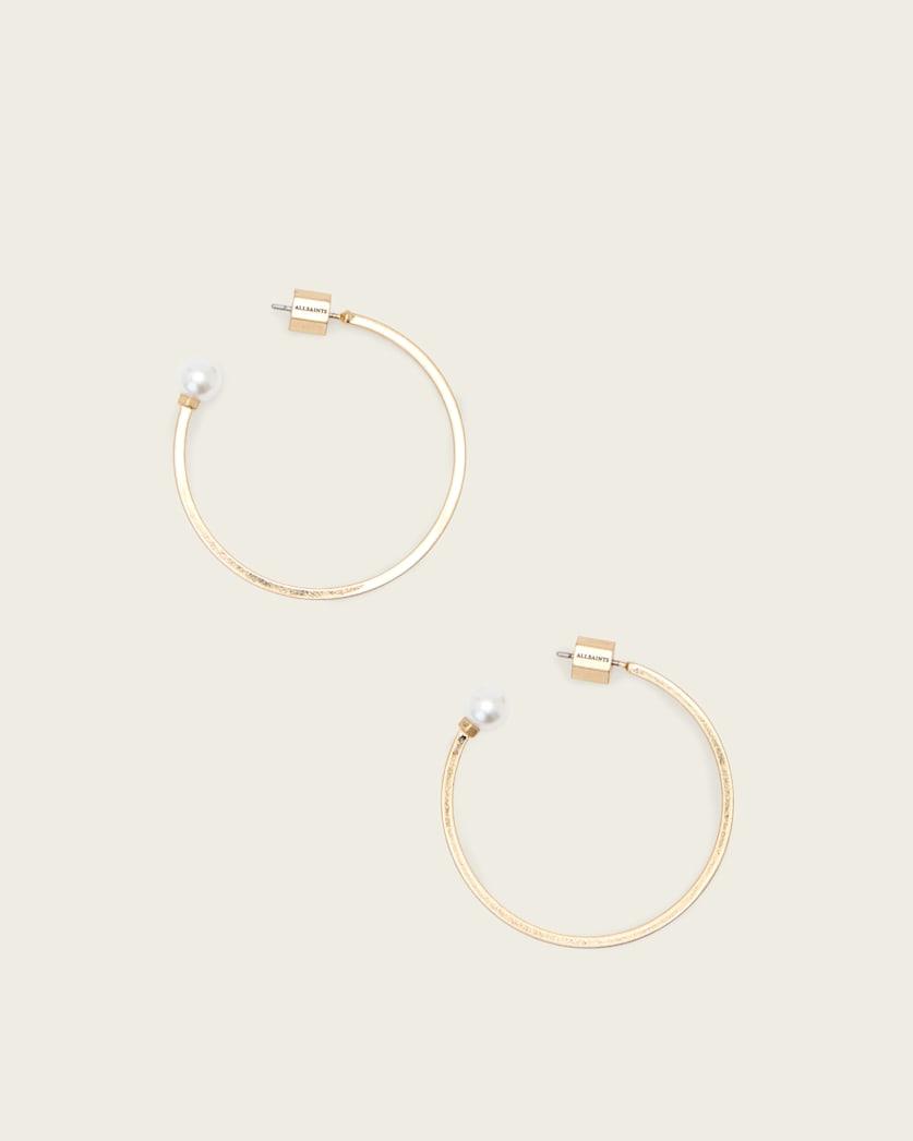 Hazel Pearl Hoop Earrings by ALLSAINTS