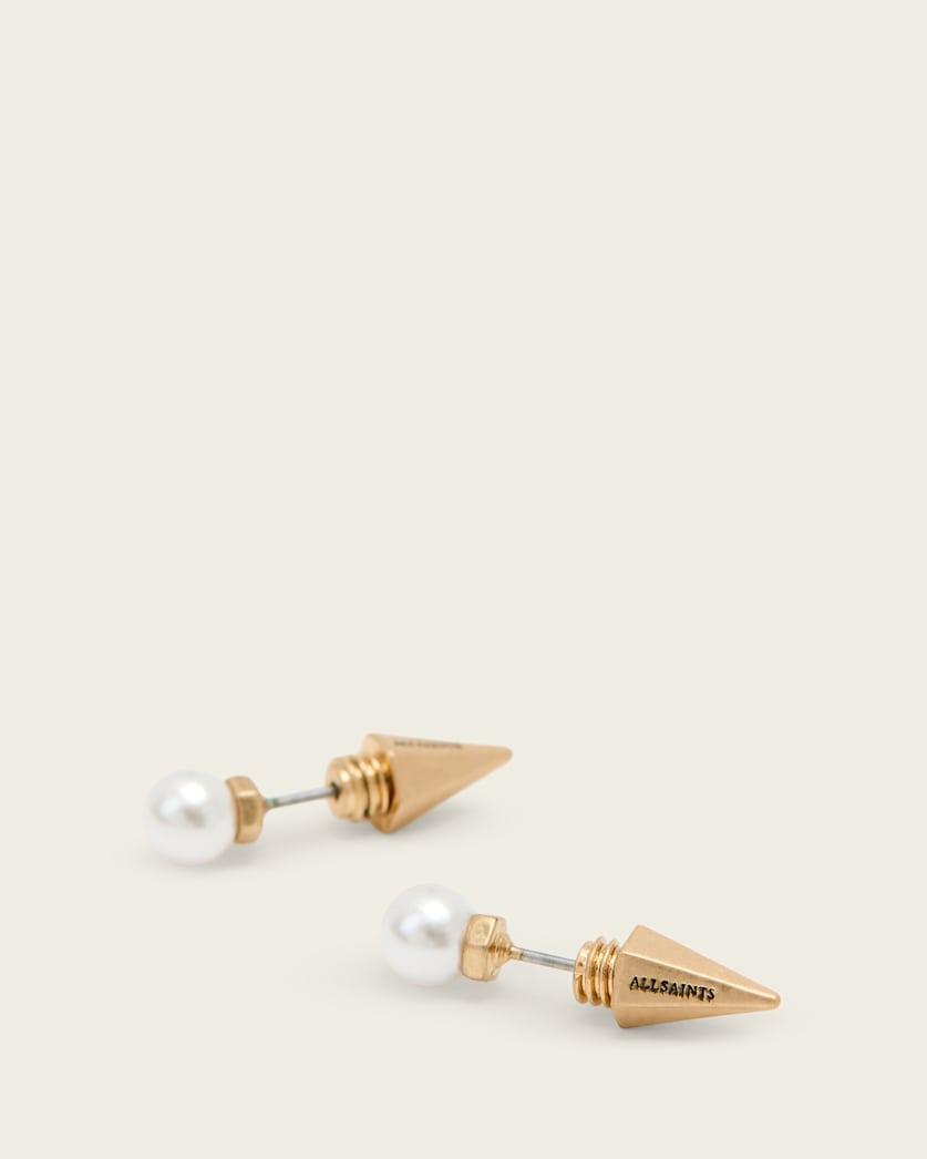 Hazel Small Pearl Stud Earrings by ALLSAINTS