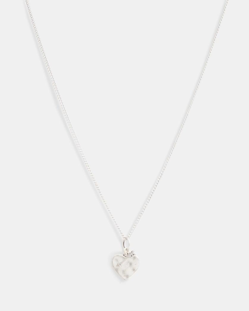 Heart Arrow Sterling Silver Necklace by ALLSAINTS